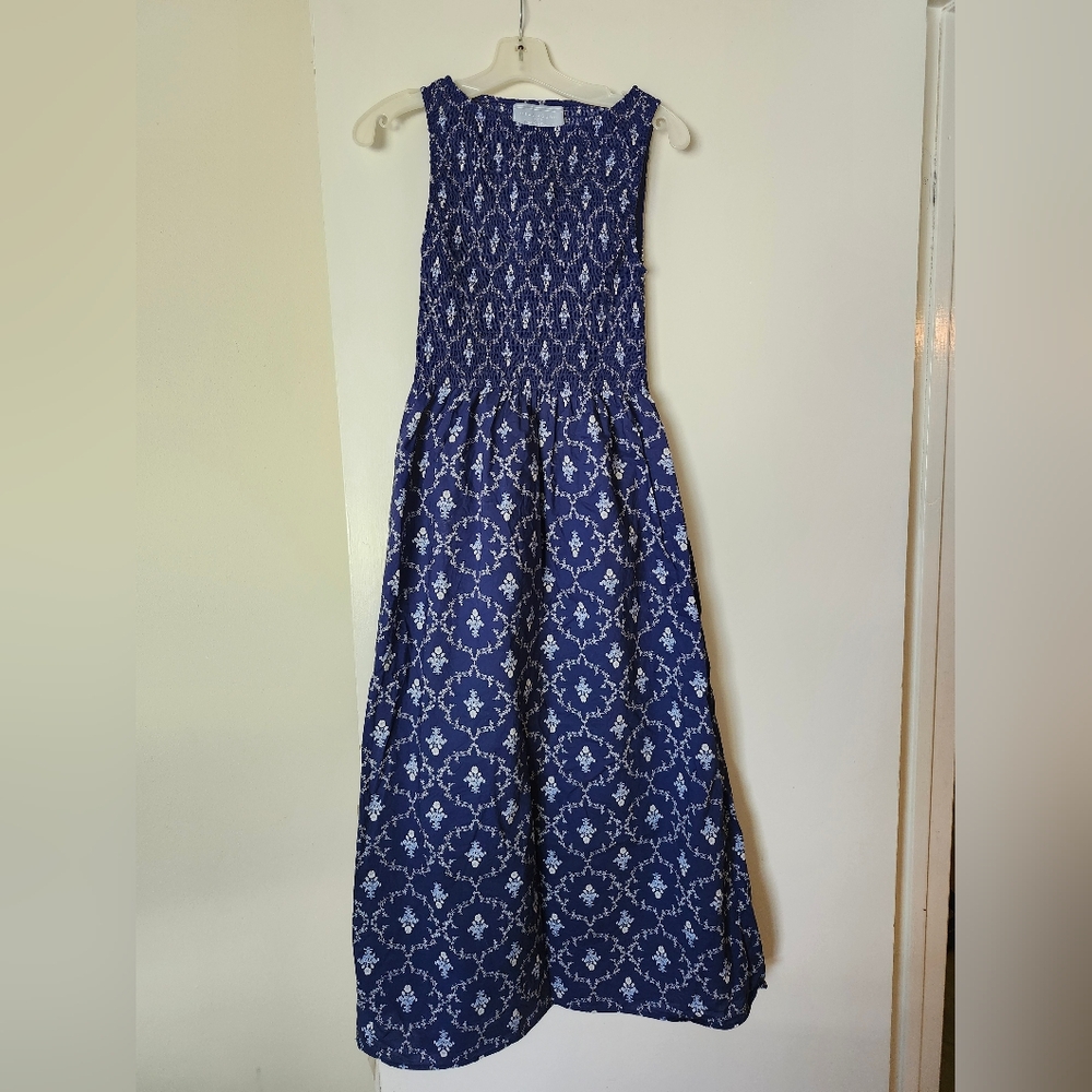 Hill House Navy Trellis Cosima